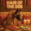 Hair of the Dog Belgian Malinois 008 Ruff & Ready Funny Canine Art neon lights, bacon-woven flair, and egg murals