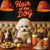 Hair of the Dog Bichon Frise 015 Ruff & Ready Funny Canine Art neon lights, bacon-woven flair, and egg murals