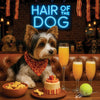 Hair of the Dog Biewer Terrier 014 Ruff & Ready Funny Canine Art neon lights, bacon-woven flair, and egg murals