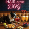 Hair of the Dog Boston Terrier 004 Ruff & Ready Funny Canine Art neon lights, bacon-woven flair, and egg murals