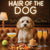 Hair of the Dog Cavachon 004 Ruff & Ready Funny Canine Art neon lights, bacon-woven flair, and egg murals