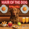 Hair of the Dog Chesapeake Bay Retriever 004 Ruff & Ready Funny Canine Art neon lights, bacon-woven flair, and egg murals