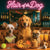 Hair of the Dog Chinese Crested 005 Ruff & Ready Funny Canine Art neon lights, bacon-woven flair, and egg murals