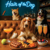 Hair of the Dog Cocker Spaniel 008 Ruff & Ready Funny Canine Art neon lights, bacon-woven flair, and egg murals