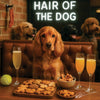 Hair of the Dog Cocker Spaniel 010 Ruff & Ready Funny Canine Art neon lights, bacon-woven flair, and egg murals