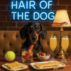 Hair of the Dog Dachshund 003 Ruff & Ready Funny Canine Art neon lights, bacon-woven flair, and egg murals