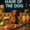 Hair of the Dog Dachshund 013 Ruff & Ready Funny Canine Art neon lights, bacon-woven flair, and egg murals