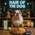 Hair of the Dog English Bulldog 012 Ruff & Ready Funny Canine Art neon lights, bacon-woven flair, and egg murals
