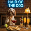 Hair of the Dog English Setter 013 Ruff & Ready Funny Canine Art neon lights, bacon-woven flair, and egg murals