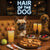 Hair of the Dog French Bulldog 005 Ruff & Ready Funny Canine Art neon lights, bacon-woven flair, and egg murals