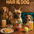 Hair of the Dog French Bulldog 007 Ruff & Ready Funny Canine Art neon lights, bacon-woven flair, and egg murals