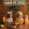 Hair of the Dog French Bulldog 011 Ruff & Ready Funny Canine Art neon lights, bacon-woven flair, and egg murals