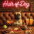 Hair of the Dog French Bulldog 012 Ruff & Ready Funny Canine Art neon lights, bacon-woven flair, and egg murals