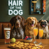Hair of the Dog German Shorthaired Pointer 003 Ruff & Ready Funny Canine Art neon lights, bacon-woven flair, and egg murals