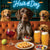 Hair of the Dog German Shorthaired Pointer 014 Ruff & Ready Funny Canine Art neon lights, bacon-woven flair, and egg murals