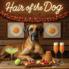 Hair of the Dog Great Dane 007 Ruff & Ready Funny Canine Art neon lights, bacon-woven flair, and egg murals