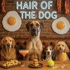 Hair of the Dog Great Dane 009 Ruff & Ready Funny Canine Art neon lights, bacon-woven flair, and egg murals