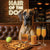Hair of the Dog Great Dane 013 Ruff & Ready Funny Canine Art neon lights, bacon-woven flair, and egg murals