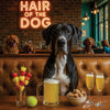 Hair of the Dog Great Dane 015 Ruff & Ready Funny Canine Art neon lights, bacon-woven flair, and egg murals