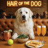 Hair of the Dog Great Pyrenees 001 Ruff & Ready Funny Canine Art neon lights, bacon-woven flair, and egg murals