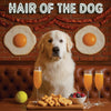 Hair of the Dog Great Pyrenees 002 Ruff & Ready Funny Canine Art neon lights, bacon-woven flair, and egg murals