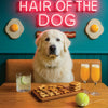 Hair of the Dog Great Pyrenees 006 Ruff & Ready Funny Canine Art neon lights, bacon-woven flair, and egg murals
