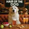 Hair of the Dog Great Pyrenees 007 Ruff & Ready Funny Canine Art neon lights, bacon-woven flair, and egg murals