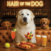 Hair of the Dog Great Pyrenees 009 Ruff & Ready Funny Canine Art neon lights, bacon-woven flair, and egg murals
