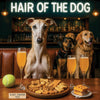 Hair of the Dog Greyhound 008 Ruff & Ready Funny Canine Art neon lights, bacon-woven flair, and egg murals