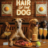 Hair of the Dog Greyhound 014 Ruff & Ready Funny Canine Art neon lights, bacon-woven flair, and egg murals