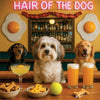 Hair of the Dog Havanese 002 Ruff & Ready Funny Canine Art neon lights, bacon-woven flair, and egg murals