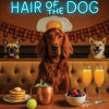 Hair of the Dog Irish Setter 001 Ruff & Ready Funny Canine Art neon lights, bacon-woven flair, and egg murals