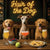 Hair of the Dog Italian Greyhound 003 Ruff & Ready Funny Canine Art neon lights, bacon-woven flair, and egg murals