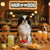 Hair of the Dog Japanese Chin 001 Ruff & Ready Funny Canine Art neon lights, bacon-woven flair, and egg murals