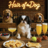 Hair of the Dog Japanese Chin 003 Ruff & Ready Funny Canine Art neon lights, bacon-woven flair, and egg murals