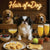Hair of the Dog Japanese Chin 003 Ruff & Ready Funny Canine Art neon lights, bacon-woven flair, and egg murals