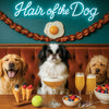 Hair of the Dog Japanese Chin 008 Ruff & Ready Funny Canine Art neon lights, bacon-woven flair, and egg murals