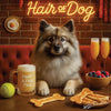 Hair of the Dog Keeshond 002 Ruff & Ready Funny Canine Art neon lights, bacon-woven flair, and egg murals