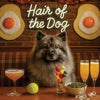 Hair of the Dog Keeshond 010 Ruff & Ready Funny Canine Art neon lights, bacon-woven flair, and egg murals