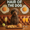 Hair of the Dog Lagotto Romagnol 001 Ruff & Ready Funny Canine Art neon lights, bacon-woven flair, and egg murals