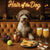Hair of the Dog Lagotto Romagnol 002 Ruff & Ready Funny Canine Art neon lights, bacon-woven flair, and egg murals