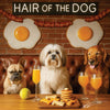 Hair of the Dog Lhasa Apso 003 Ruff & Ready Funny Canine Art neon lights, bacon-woven flair, and egg murals