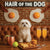 Hair of the Dog Maltese 005 Ruff & Ready Funny Canine Art neon lights, bacon-woven flair, and egg murals
