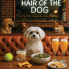 Hair of the Dog Maltese 012 Ruff & Ready Funny Canine Art neon lights, bacon-woven flair, and egg murals