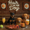Hair of the Dog Miniature Pinscher 001 Ruff & Ready Funny Canine Art neon lights, bacon-woven flair, and egg murals