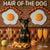 Hair of the Dog Miniature Pinscher 009 Ruff & Ready Funny Canine Art neon lights, bacon-woven flair, and egg murals