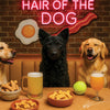 Hair of the Dog Mudi 002 Ruff & Ready Funny Canine Art neon lights, bacon-woven flair, and egg murals