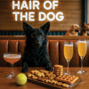 Hair of the Dog Mudi 005 Ruff & Ready Funny Canine Art neon lights, bacon-woven flair, and egg murals