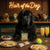 Hair of the Dog Newfoundland 004 Ruff & Ready Funny Canine Art neon lights, bacon-woven flair, and egg murals