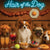 Hair of the Dog Papillon 007 Ruff & Ready Funny Canine Art neon lights, bacon-woven flair, and egg murals